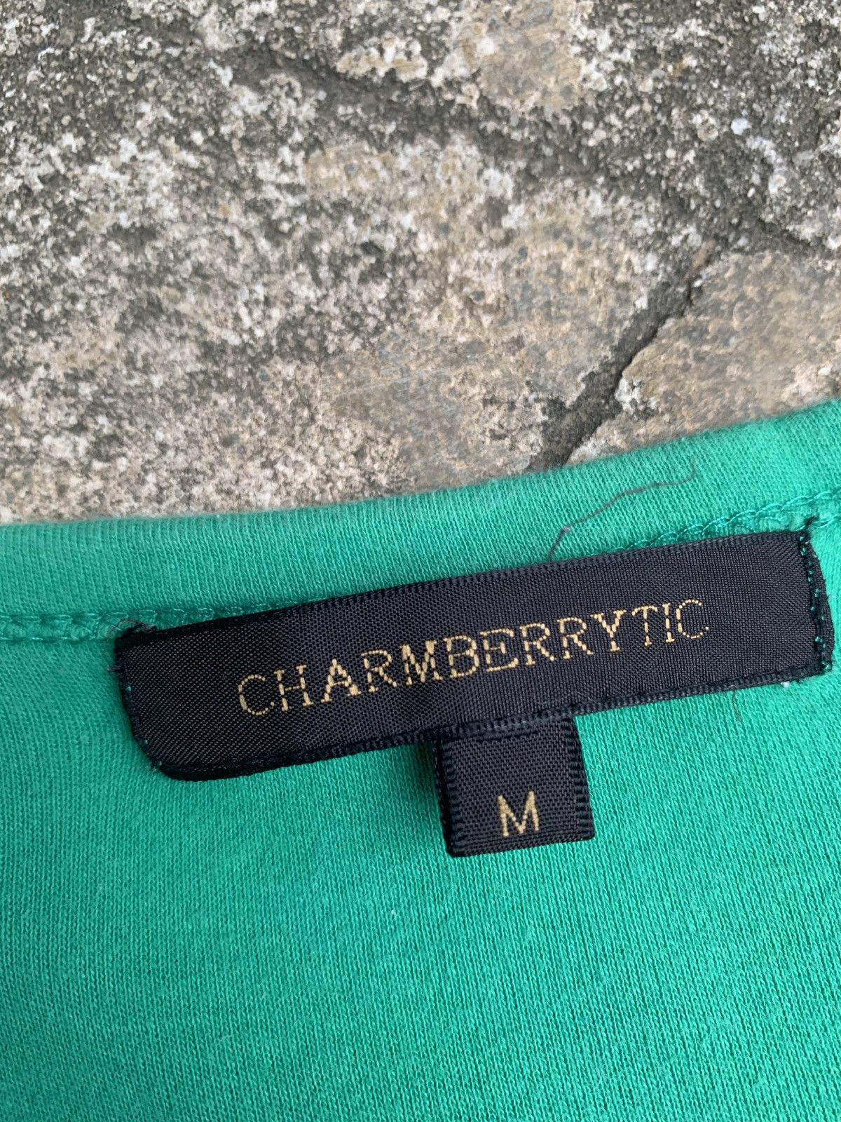 Japanese Brand y2k Charmberrytic Japan Green Goth Font Poem Graphic Top Size M / US 6-8 / IT 42-44 - 6 Thumbnail