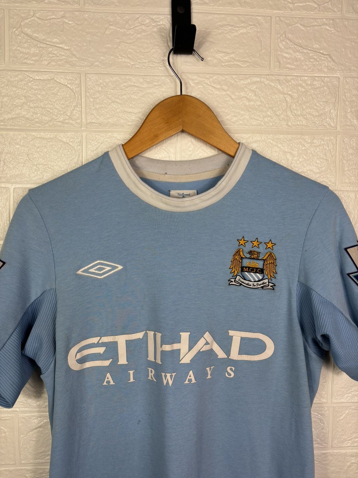 Umbro MANCHESTER CITY 2009-10 #10 ROBINHO FOOTBALL SOCCER JERSEY Size US S / EU 44-46 / 1 - 4 Thumbnail