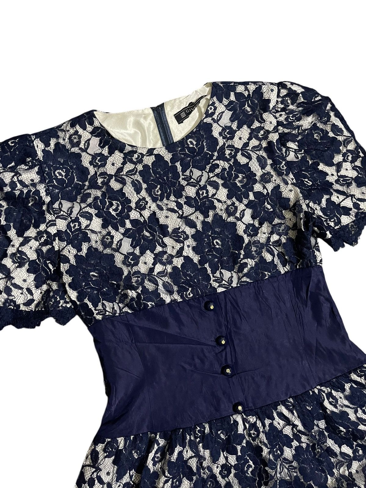 Givenchy Givenchy Hi Formal Archieve Floral Blue Maxi Dress Size M / US 6-8 / IT 42-44 - 5 Thumbnail