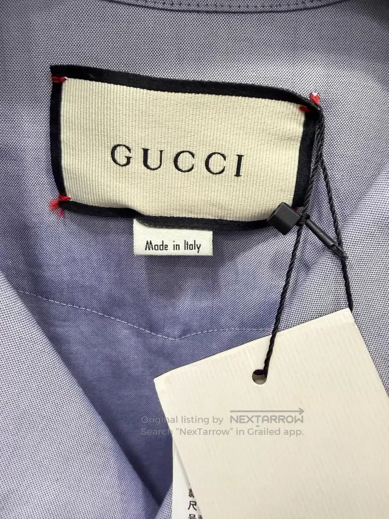 Gucci Gucci Light blue work shirt Size US S / EU 44-46 / 1 - 2 Thumbnail