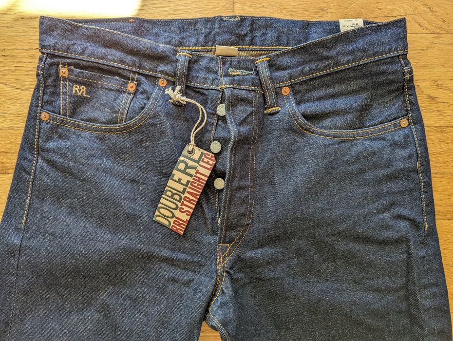 RRL Ralph Lauren RRL Straight Fit 15oz Rinsed Selvedge Jeans | Grailed