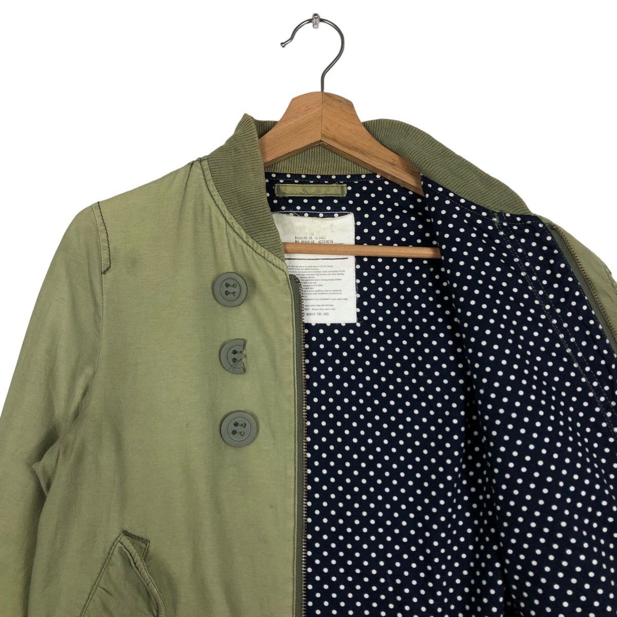 MOUSSY 🔥Cropped Biker Jacket Military Design Moussy Japan Made Size US S / EU 44-46 / 1 - 10 Thumbnail