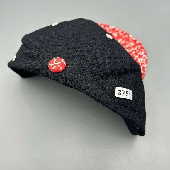 Mitchell & Ness Chicago Bulls Hat Men Black Big Logo Embroidered Snap Back Size ONE SIZE - 8 Thumbnail