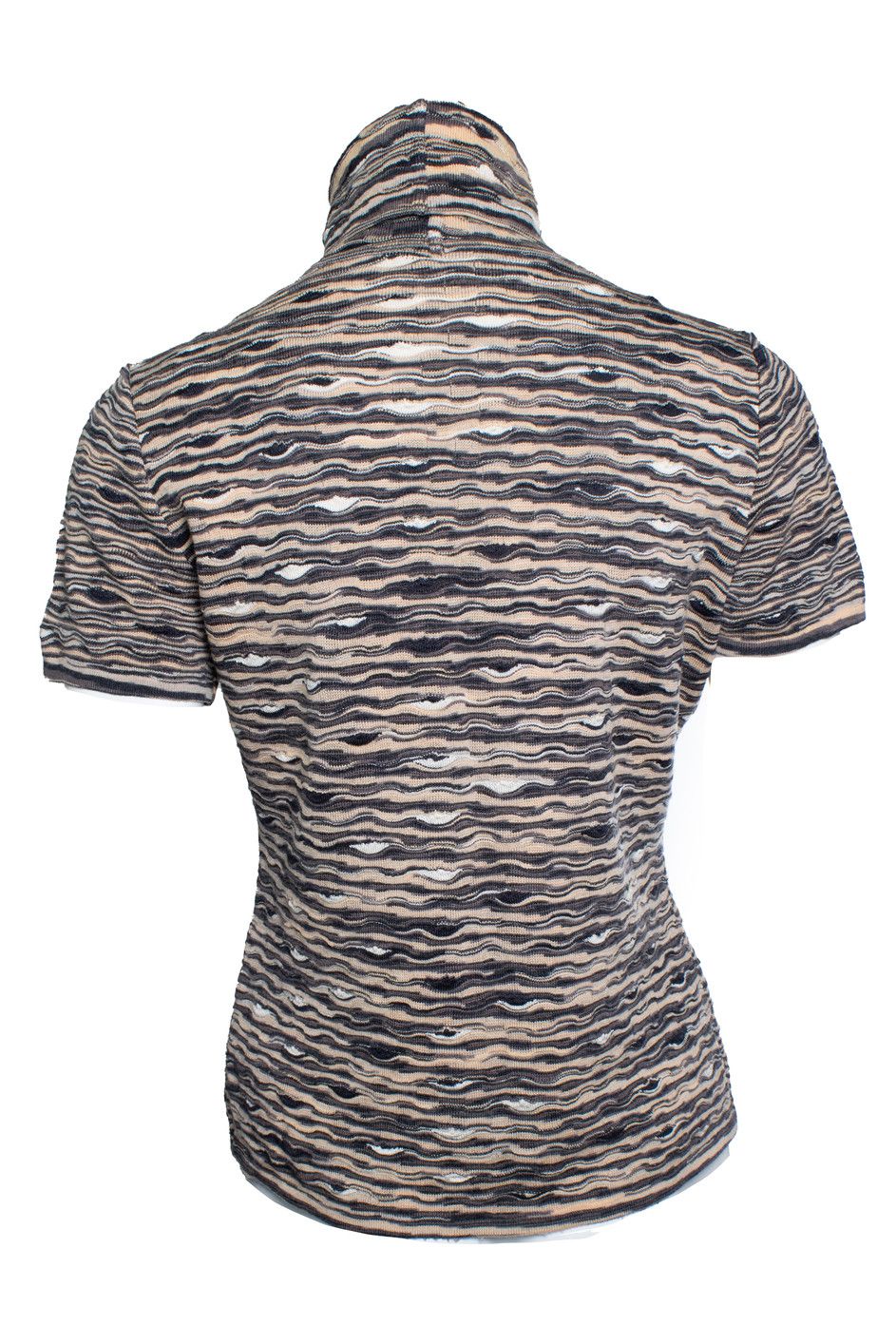 Missoni Missoni, short sleeve turtle neck Size L / US 10 / IT 46 - 2 Thumbnail