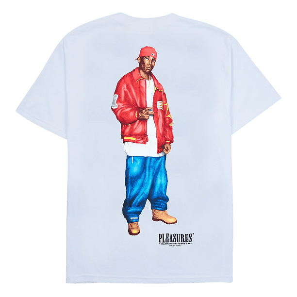 Pleasures Big L Flamboyant For Life Tee Pleasures White Medium Merch Size US M / EU 48-50 / 2 - 2 Thumbnail