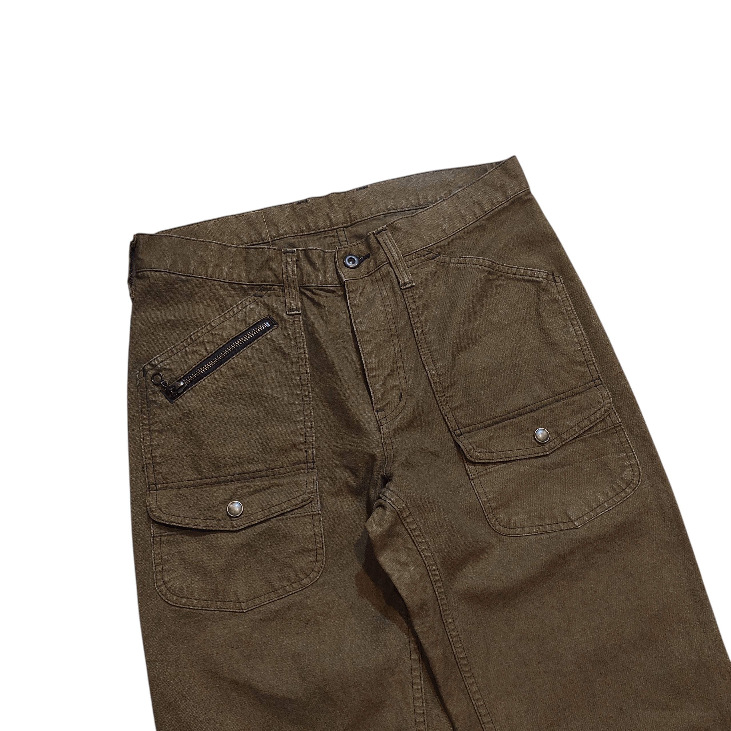 KOJIMA GENES Johnbull Bush Pants Duck canvas Vintage 2000s Size US 30 / EU 46 - 5 Thumbnail