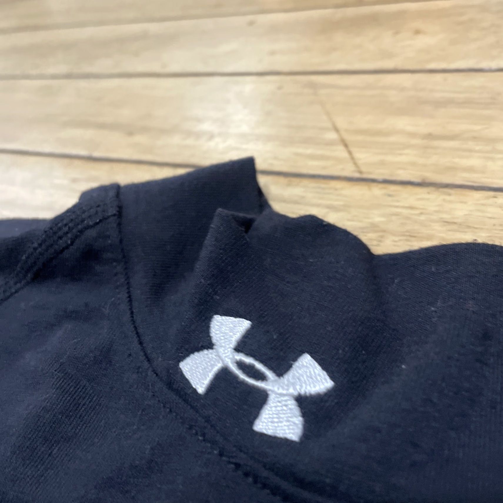 Under Armour VINTAGE Under Armour Thermal Shirt Men L Mock Neck Embroidered Logo Black Shirt Size US L / EU 52-54 / 3 - 4 Thumbnail