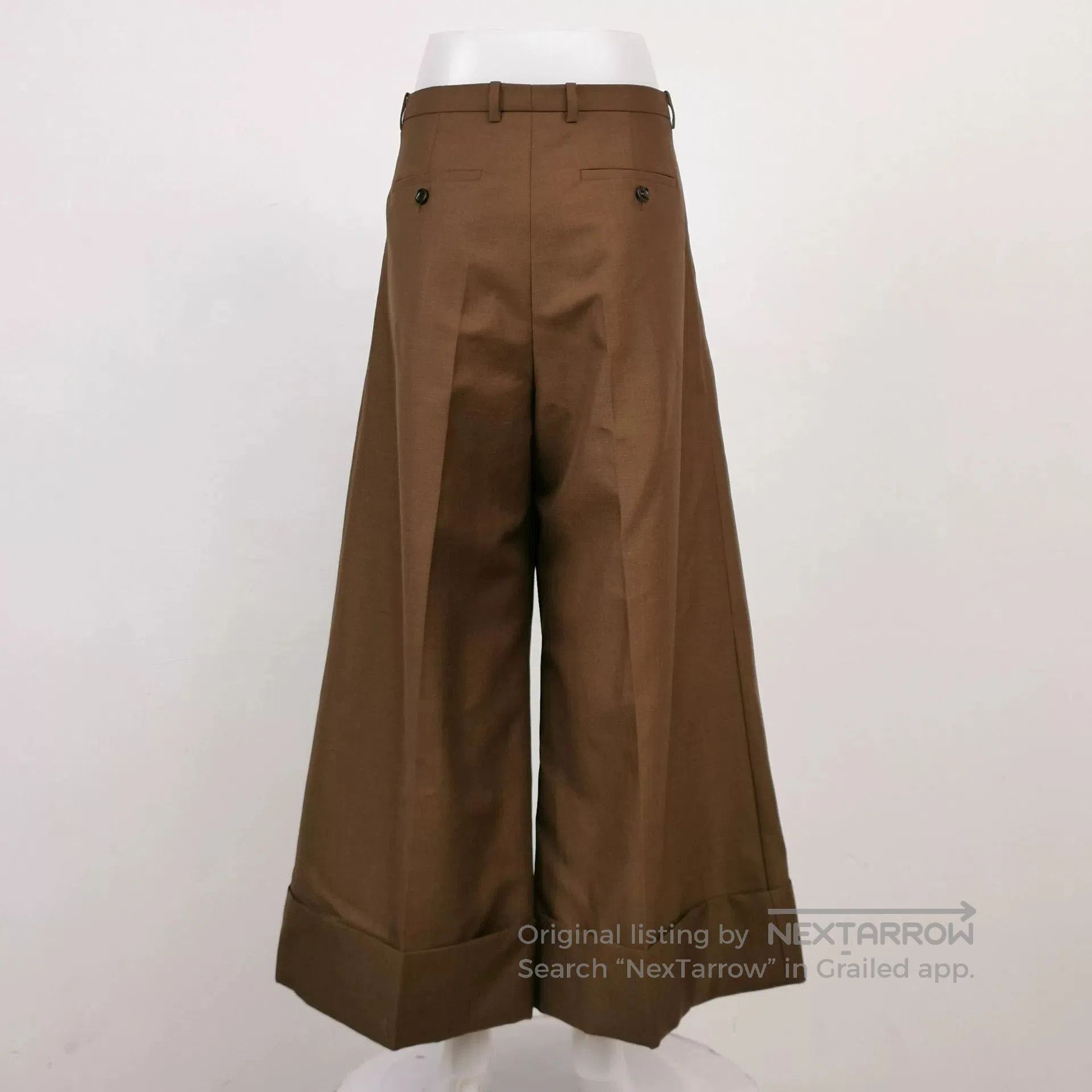 Gucci Gucci Wool Mohair Blend Solid Button Trousers. Size US 26 / EU 42 - 2 Thumbnail