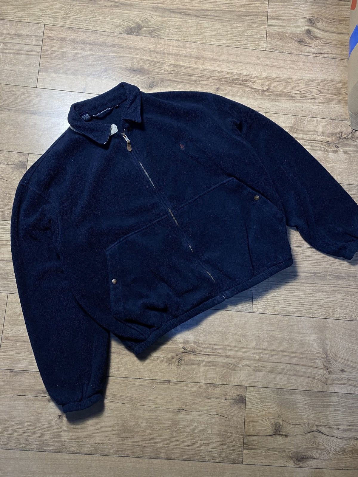 Polo Ralph Lauren Vintage Polo Ralph Lauren XL Navy Blue Fleece Jacket Men's Size US XL / EU 56 / 4 - 1 Thumbnail