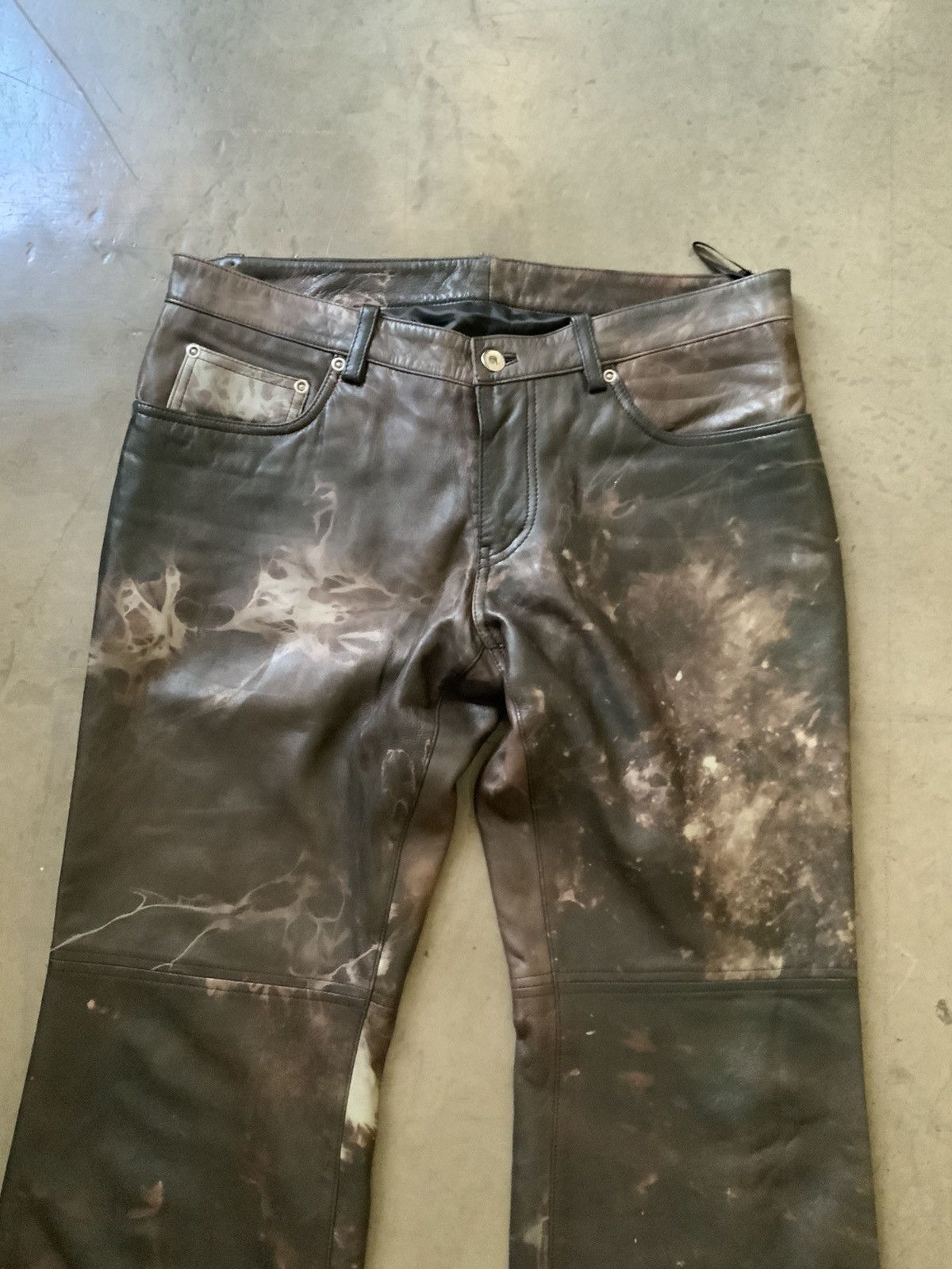 Japanese Brand Leather Pants Size US 31 - 2 Thumbnail