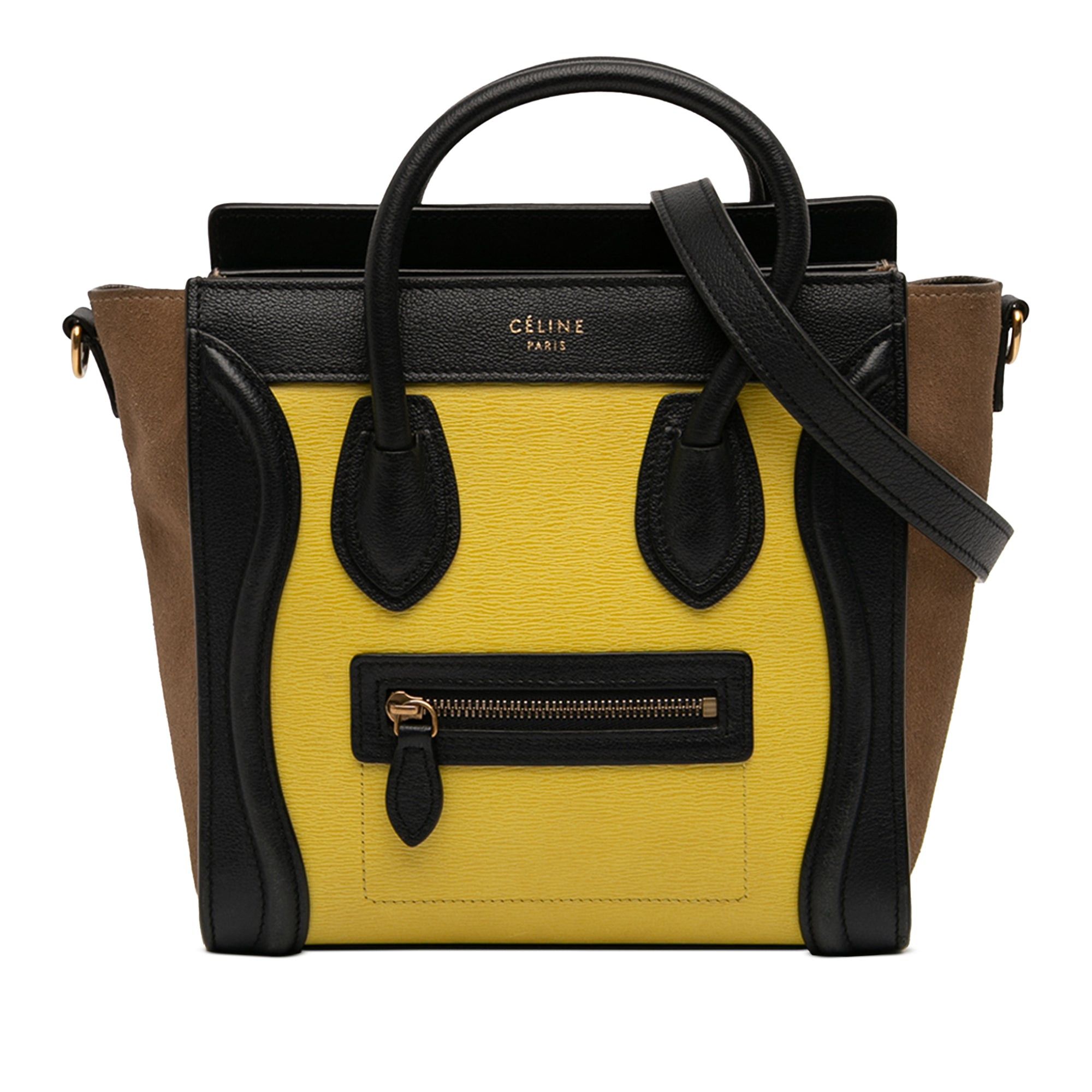 Celine Nano Tricolor Calfskin and Suede Luggage Tote Size ONE SIZE - 1 Thumbnail