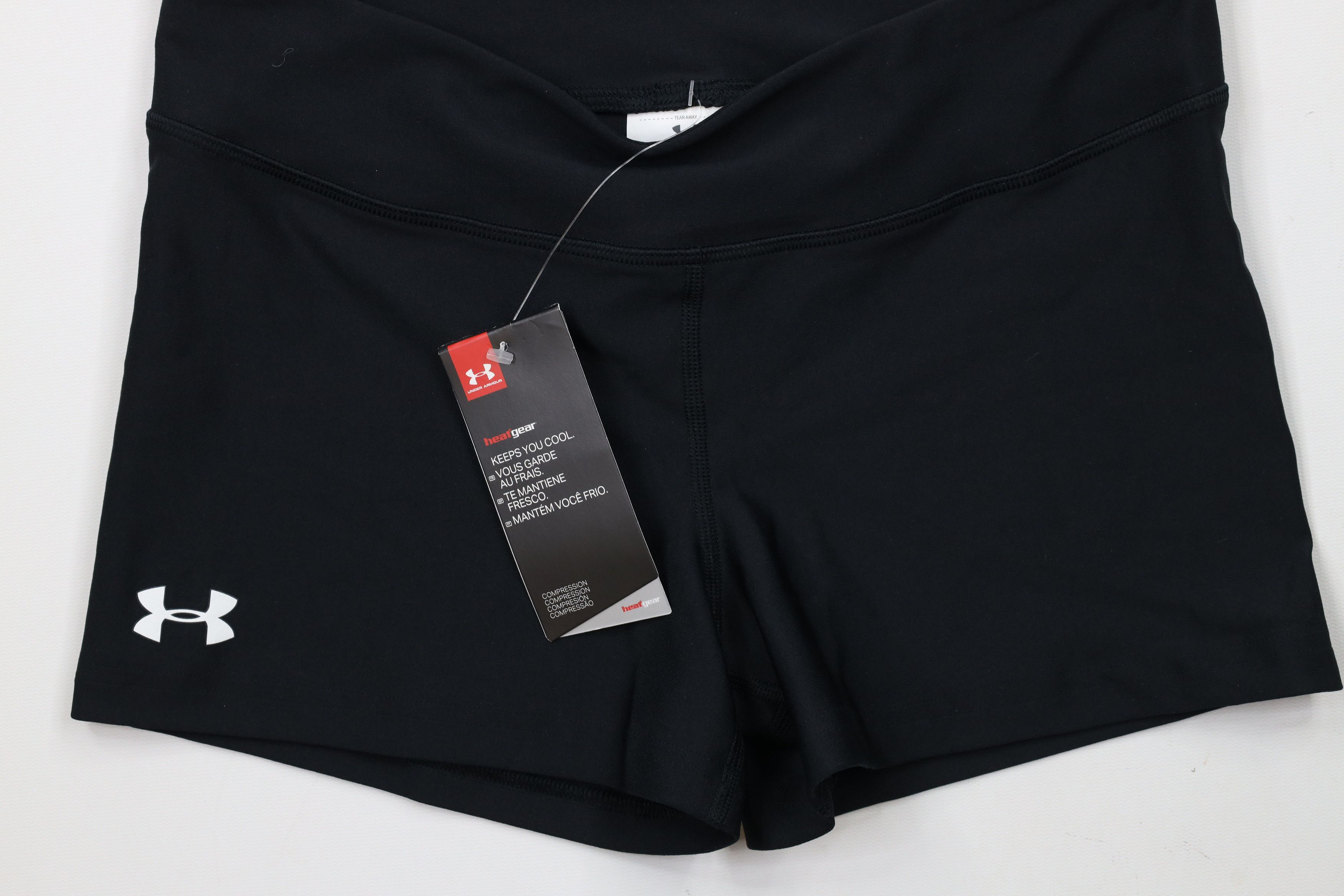 Under Armour × Vintage New Under Armour HeatGear Compression Spandex Shorts Black Size 29" - 3 Thumbnail