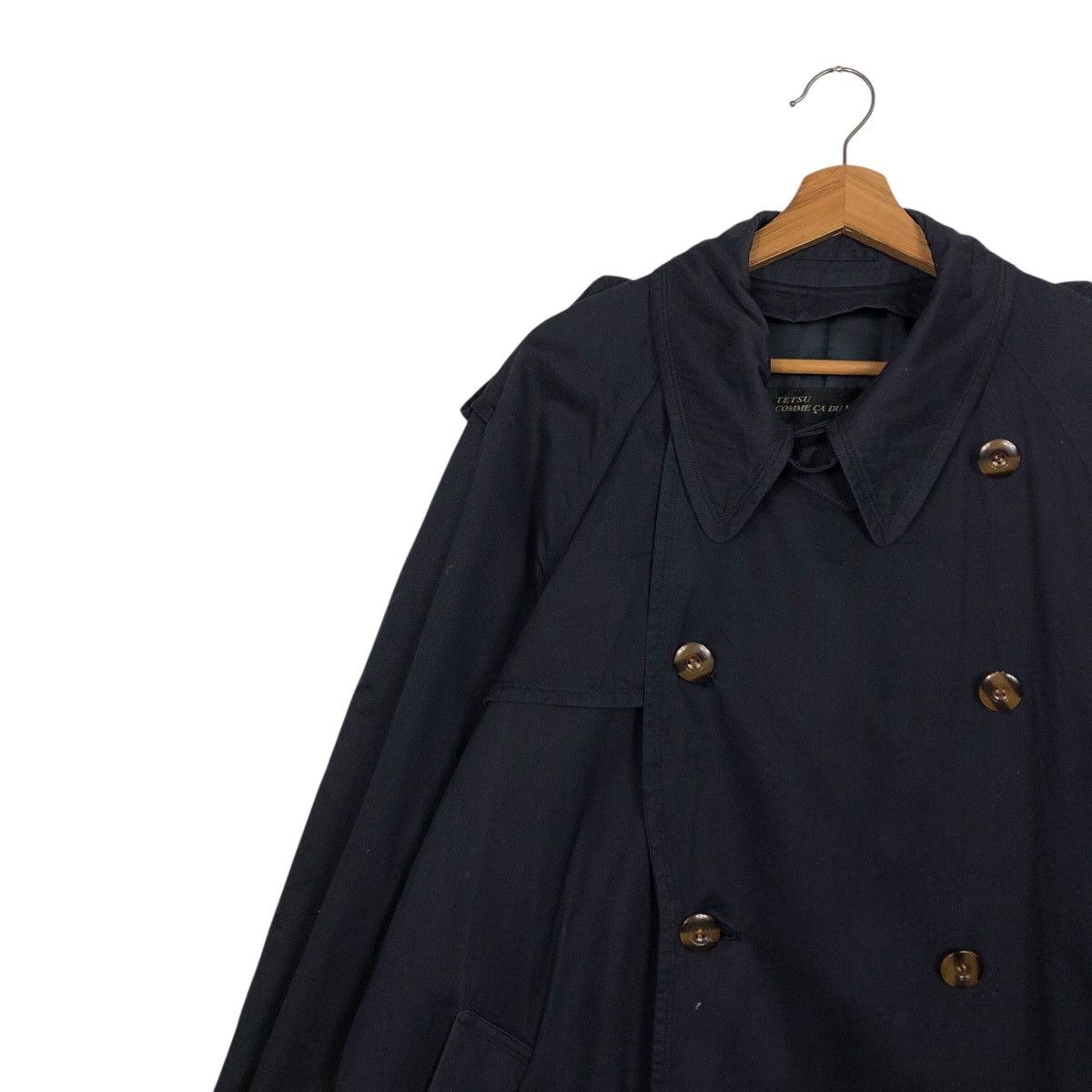 Japanese Brand 📌Rich Blue Vtg Long Jacket Comme Ca Ism Mode Issey Miyake Size US M / EU 48-50 / 2 - 9 Thumbnail