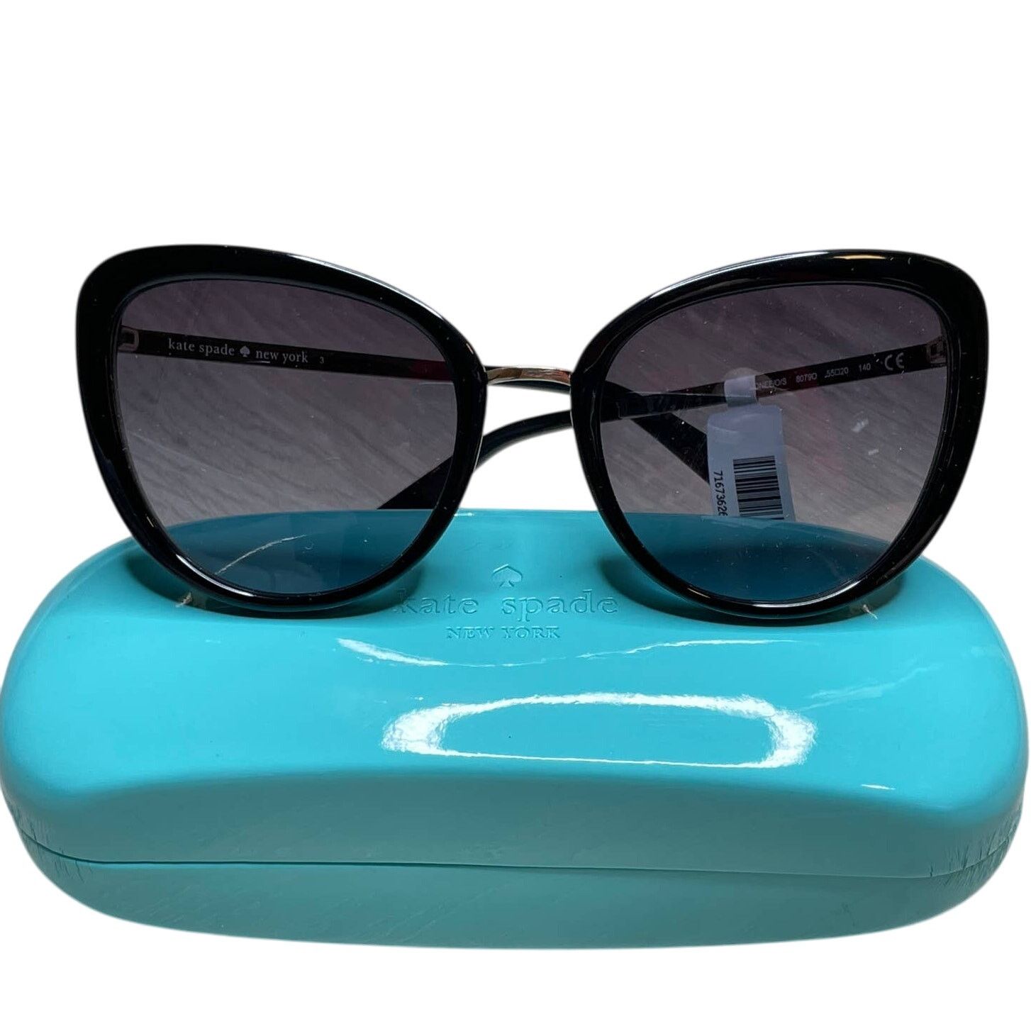 Kate Spade Kate Spade Sydnee Sunglasses in Black / Gold Tone Size ONE SIZE - 1 Thumbnail