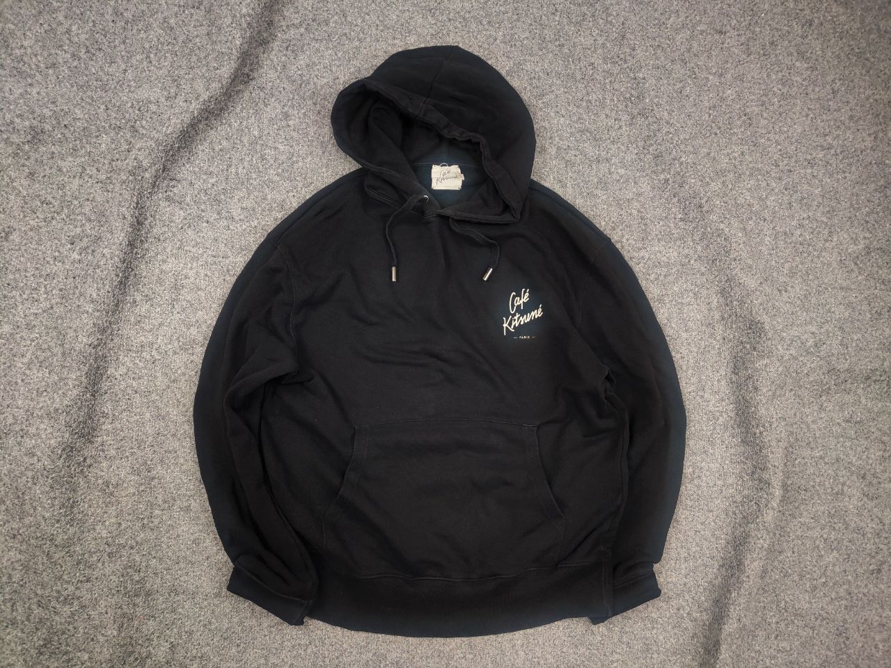 Maison Kitsune Maison Kitsune cafe Paris Black Logo Comfort Hoodie Size US L / EU 52-54 / 3 - 1 Thumbnail