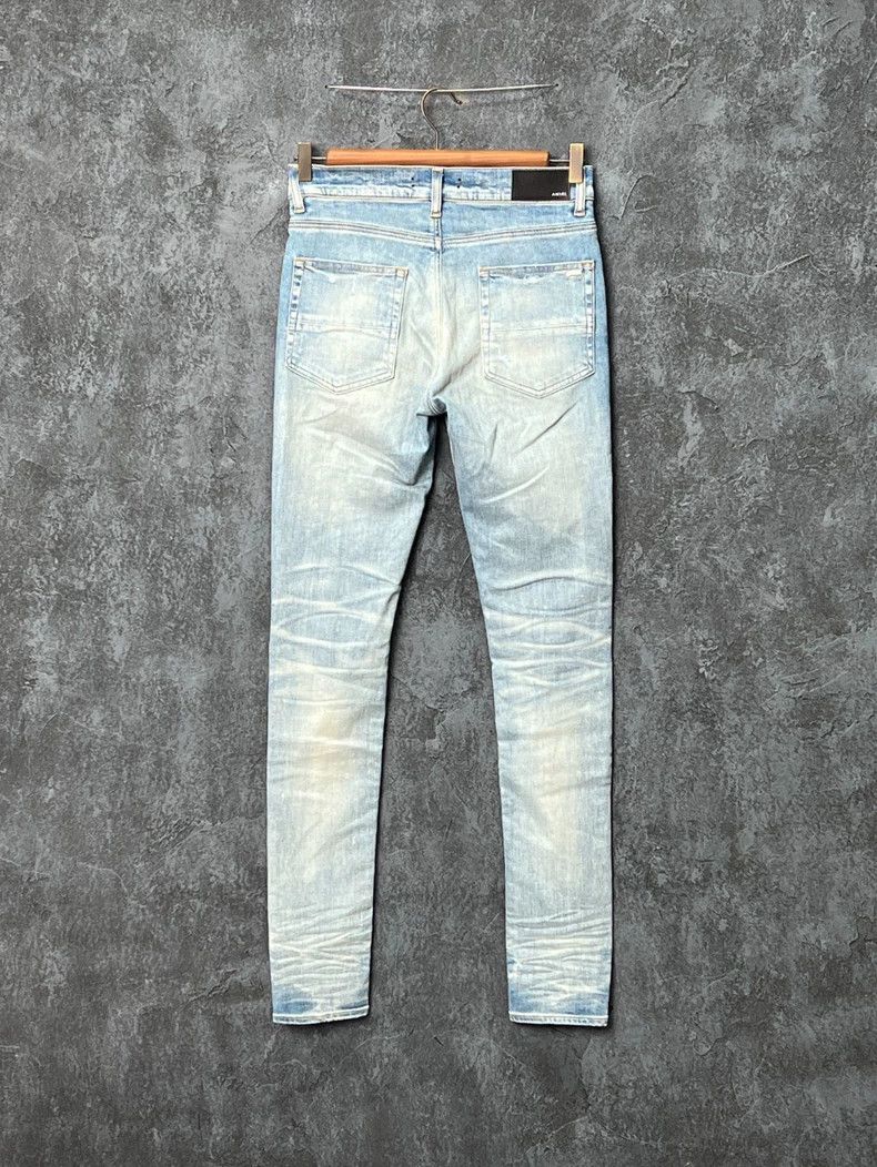 Amiri Amiri Leather Logo Multi-Pocket Destroyed Jeans Size US 30 / EU 46 - 2 Thumbnail