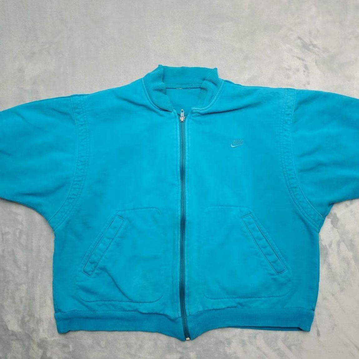 Nike VINTAGE Nike Jacket Womens M Turquoise Blue Full Zip 90s Retro Streetwear Nike Jacket Womens M Turquoise Blue Full Zip 90s Retro Streetwear Size M / US 6-8 / IT 42-44 - 3 Thumbnail