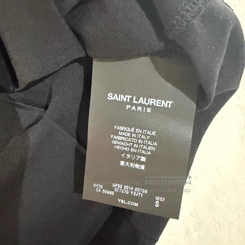 Saint Laurent Paris Saint Laurent Paris Black Dàyì Ink-Splashed Short-Sleeve S Size US S / EU 44-46 / 1 - 4 Thumbnail