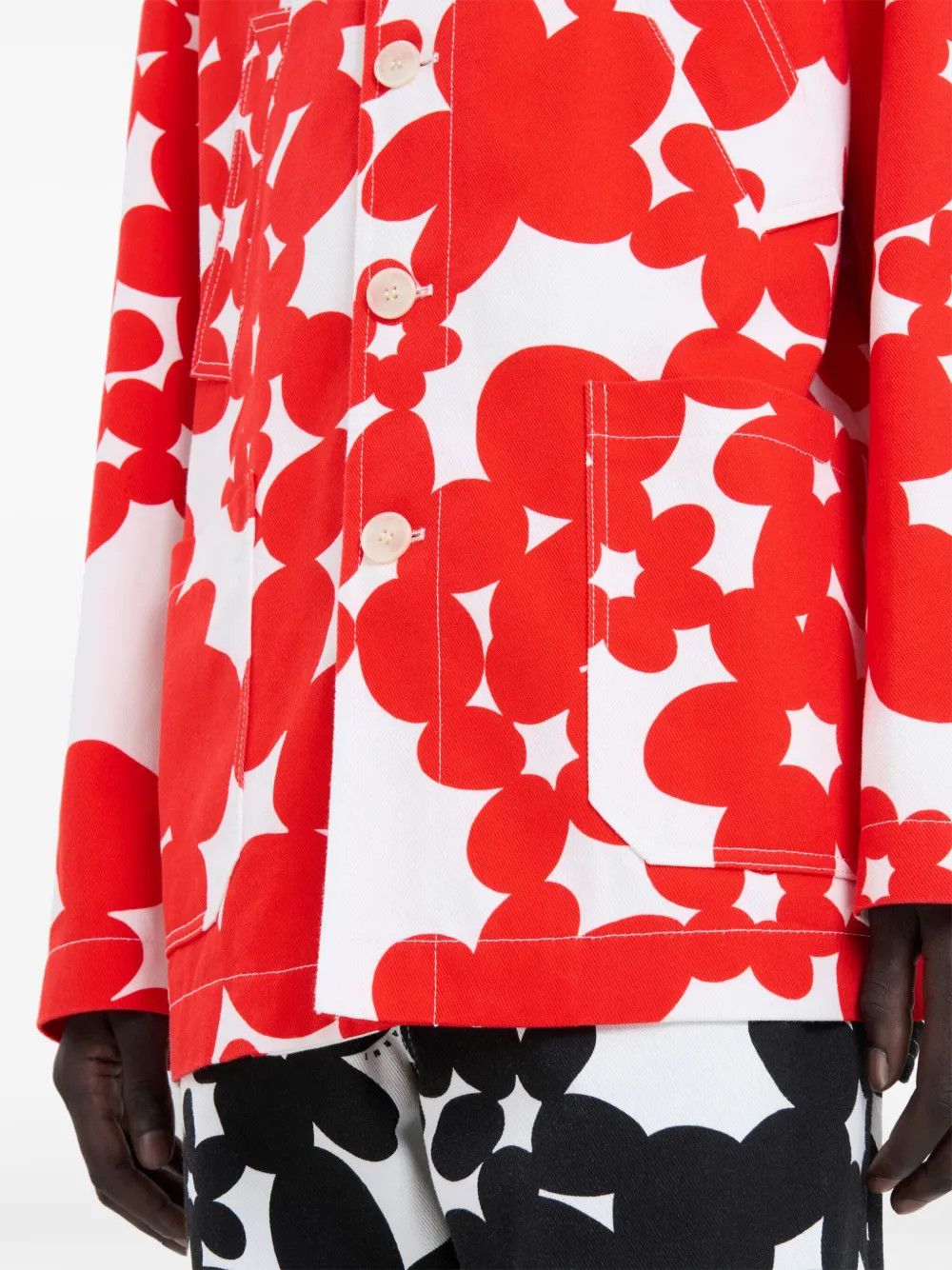 Marni o1w1db10526 Button Ups in Red Size US L / EU 52-54 / 3 - 4 Thumbnail