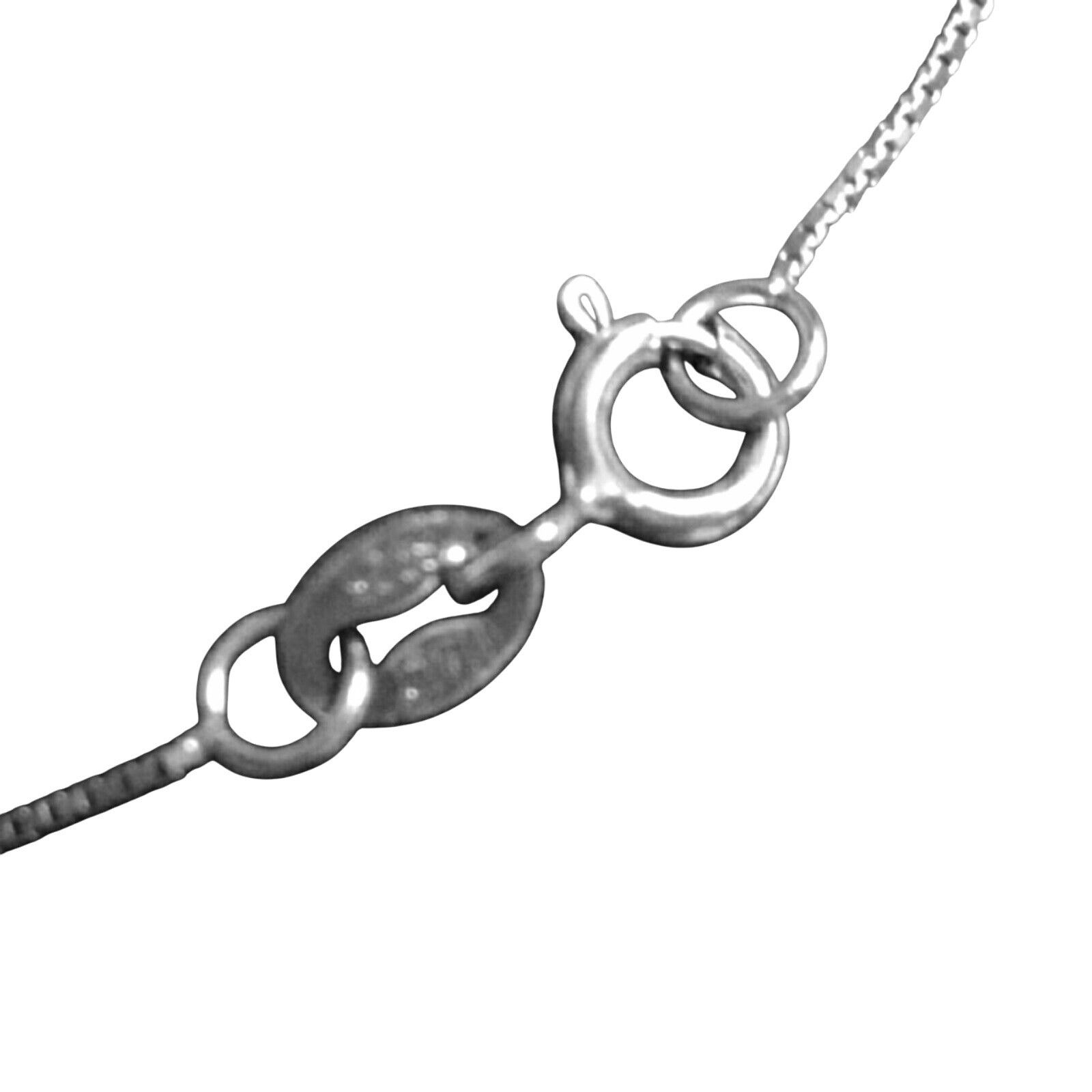 Other Sterling Silver Heart Pendant Necklace White Topaz Gemstone Size ONE SIZE - 7 Thumbnail