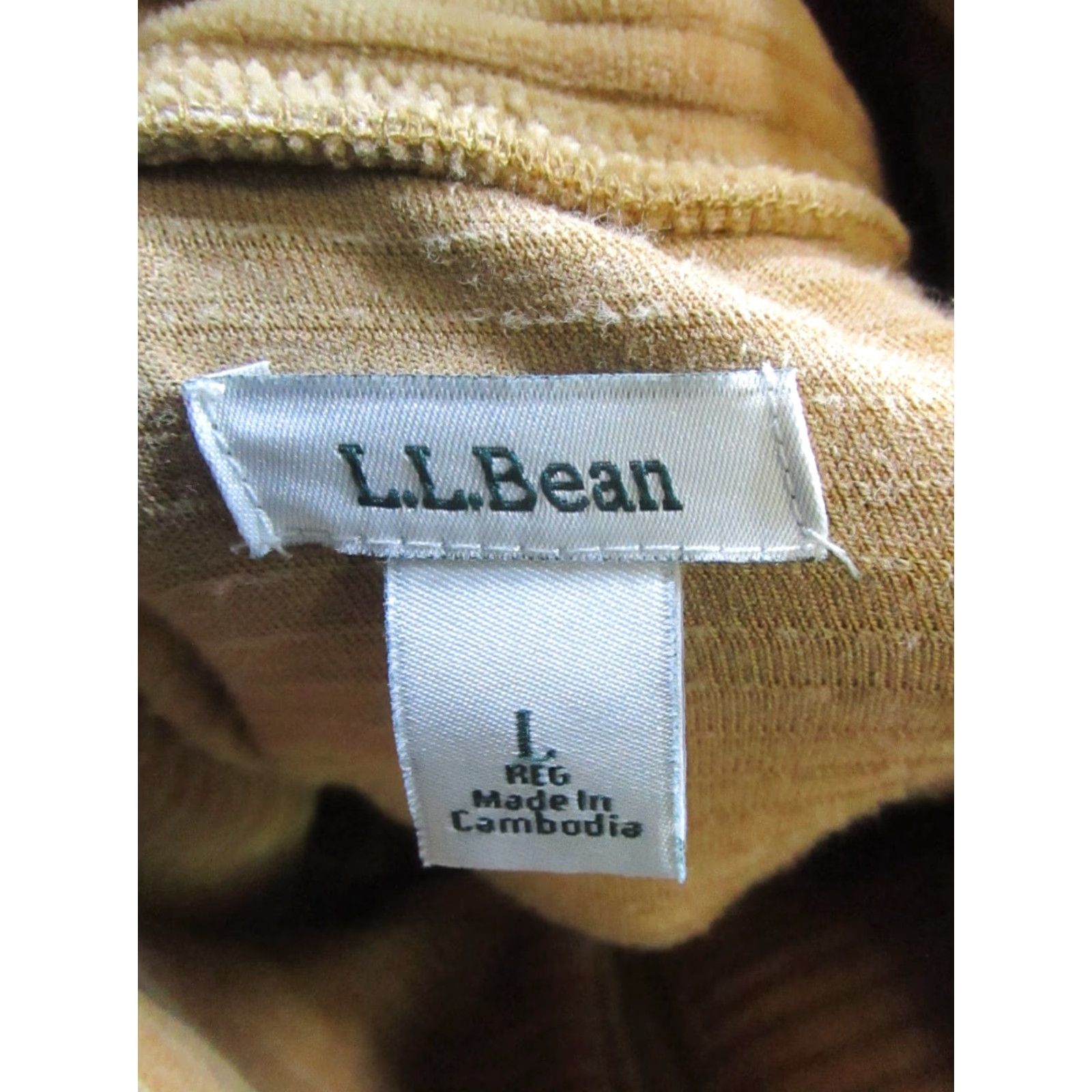 Vintage VINTAGE L.L.Bean Sweater Pullover Mens Large Brown Cotton Fleece Quarter Zip Long Sleeve Mock Neck Size US L / EU 52-54 / 3 - 3 Thumbnail