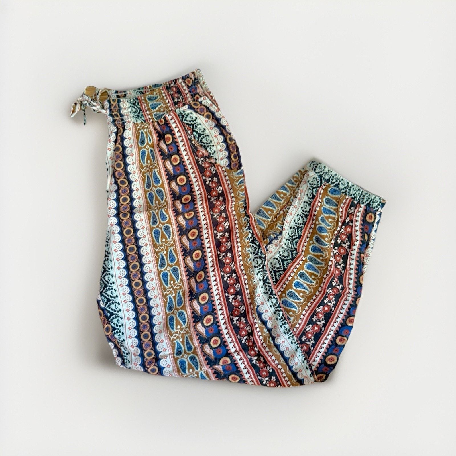American Eagle Outfitters American Eagle Women's Multicolor Boho Beach Pants Size M Size 28" / US 6 / IT 42 - 1 Thumbnail