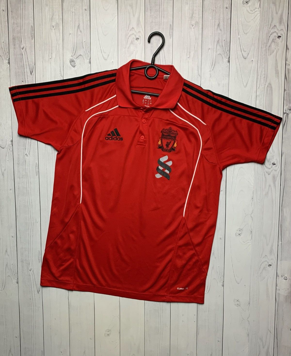 Adidas × Vintage Vintage red Liverpool soccer jersey polo size M adidas Size US M / EU 48-50 / 2 - 1 Thumbnail