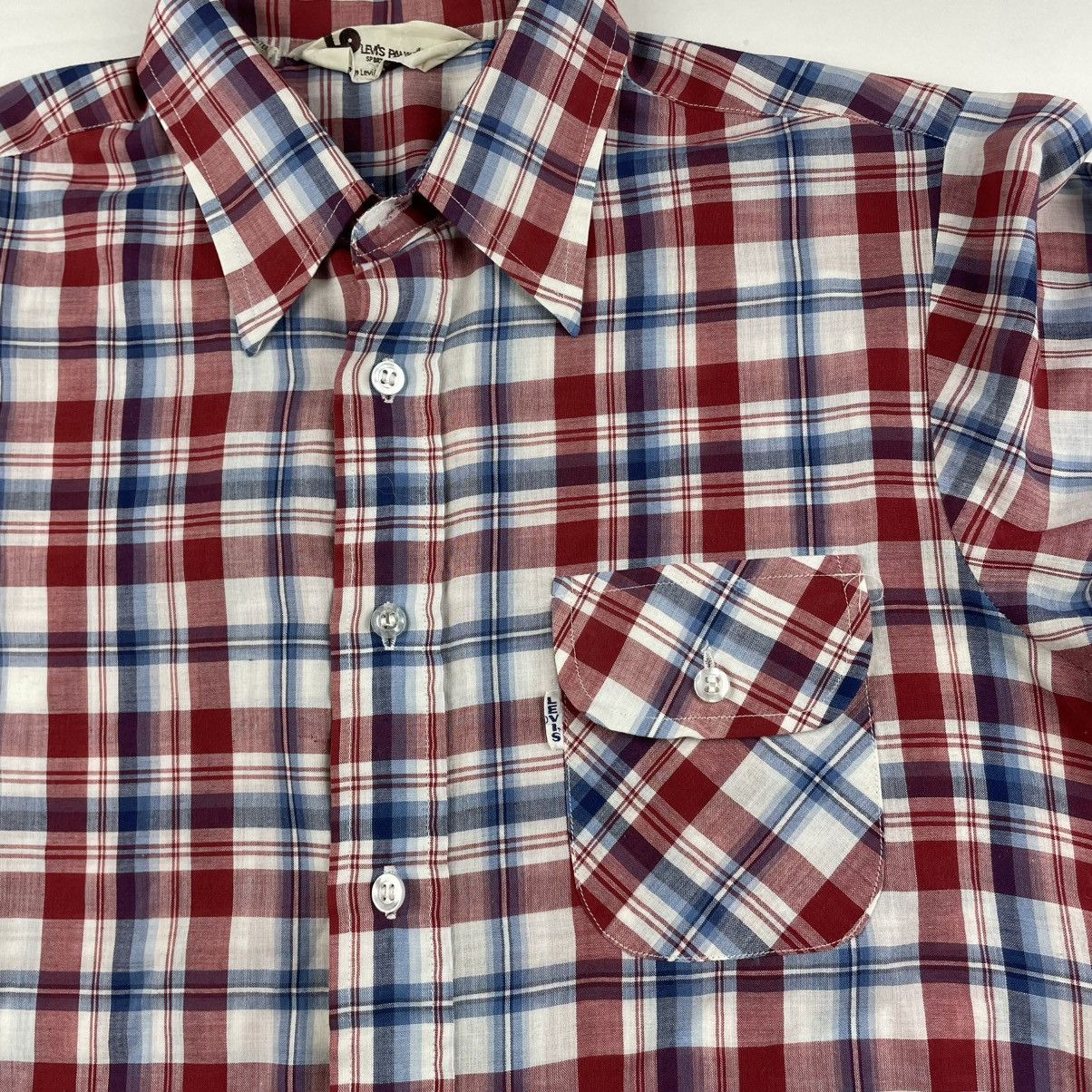 Levi's Vintage 70’s LEVIS Panatela Shirt Size M/S Plaid Button Size US S / EU 44-46 / 1 - 3 Thumbnail