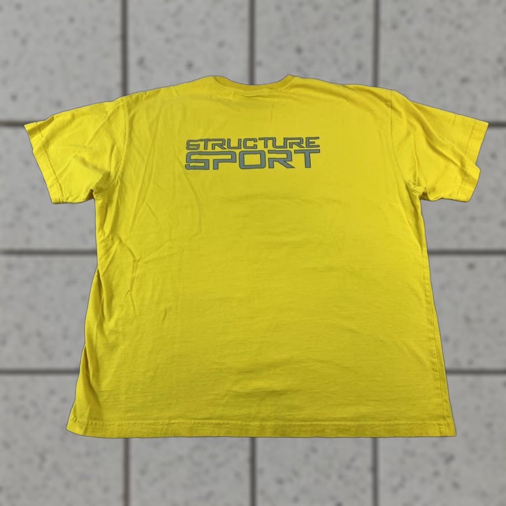 Vintage VINTAGE Distressed Y2K Structure Sport Yellow T Shirt XL Men Crew Neck Short Sleeve Size XL Yellow Grunge Hipster Punk Vintage Yes Size US XL / EU 56 / 4 - 1 Thumbnail
