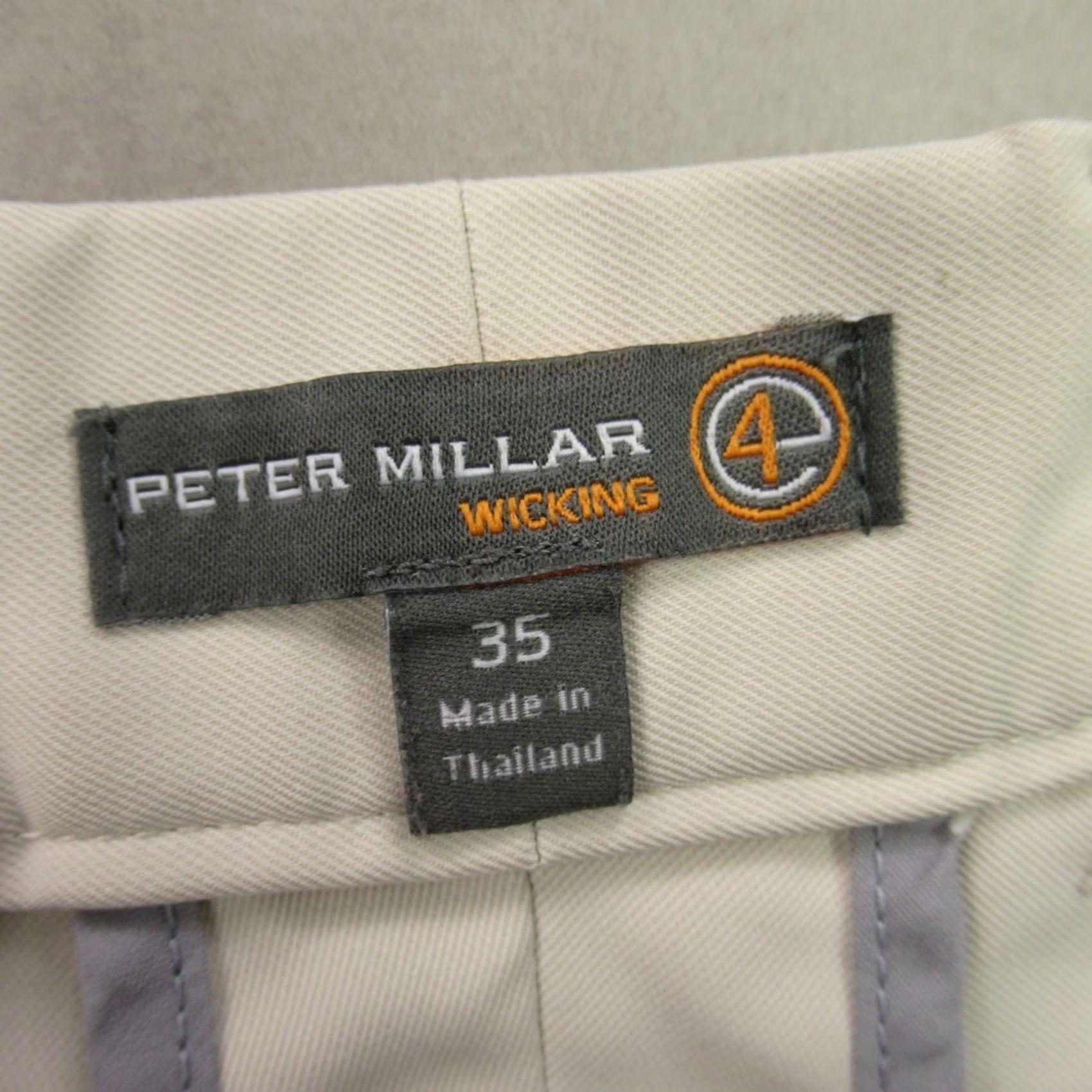 Peter Millar Peter Millar Shorts Mens 35 Chino Pockets Golf Button Lightweight Outdoor Ivory Size US 35 - 3 Thumbnail