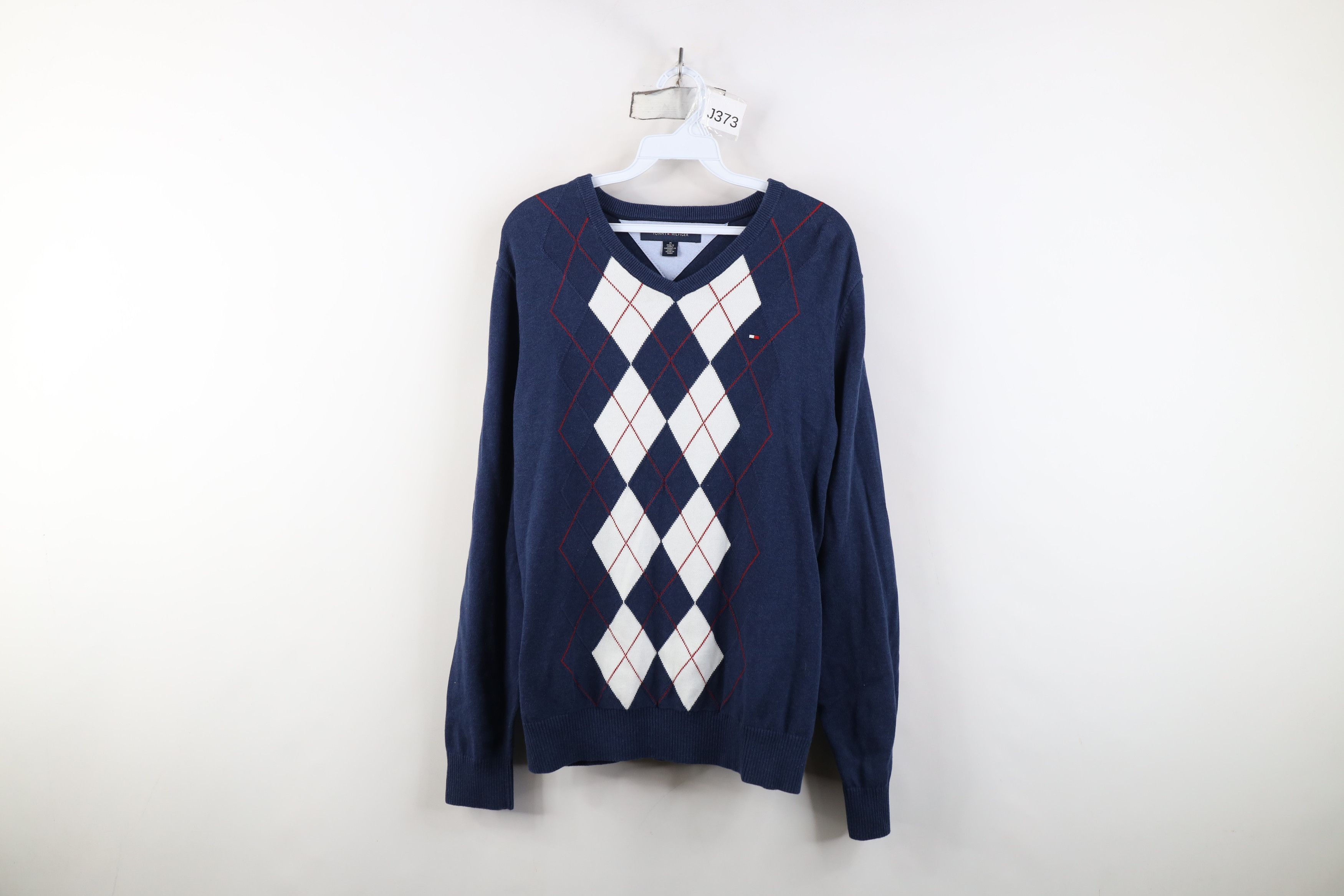 Tommy Hilfiger Vintage Y2K Tommy Hilfiger Lightweight Diamond Knit Sweater Size US M / EU 48-50 / 2 - 1 Thumbnail