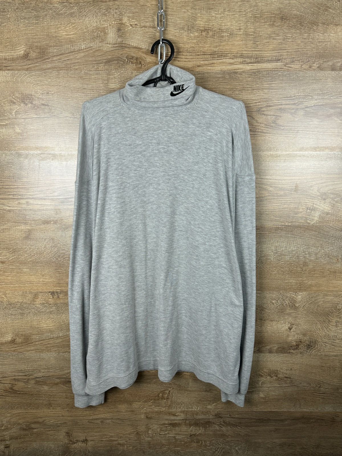 Nike × Vintage Mens Vintage Nike Turtleneck Embroidered Swoosh Logo size XL Size US XL / EU 56 / 4 - 1 Thumbnail