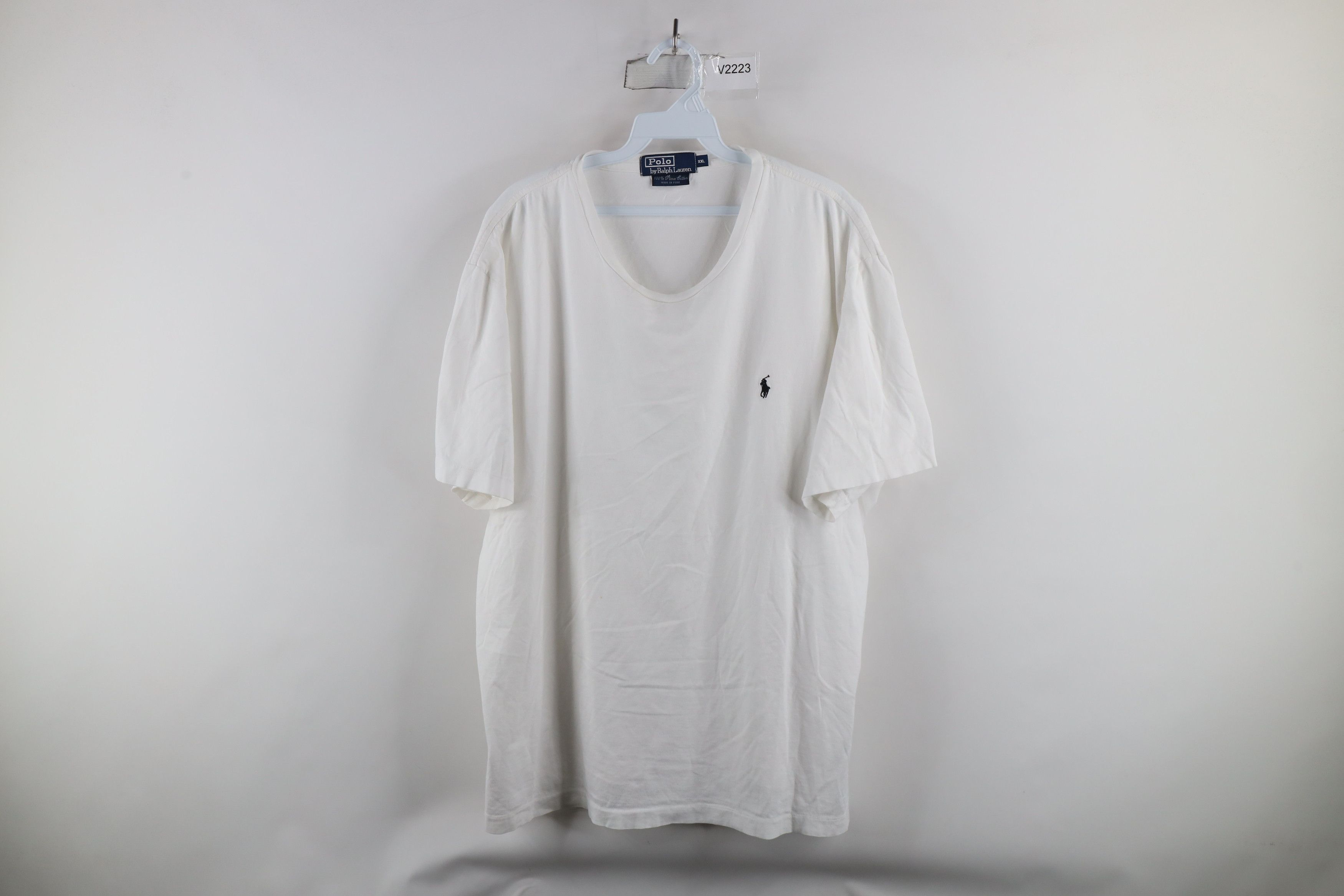 Ralph Lauren × Vintage Vintage 90s Ralph Lauren Pima Cotton Short Sleeve T-Shirt Size US XXL / EU 58 / 5 - 1 Thumbnail