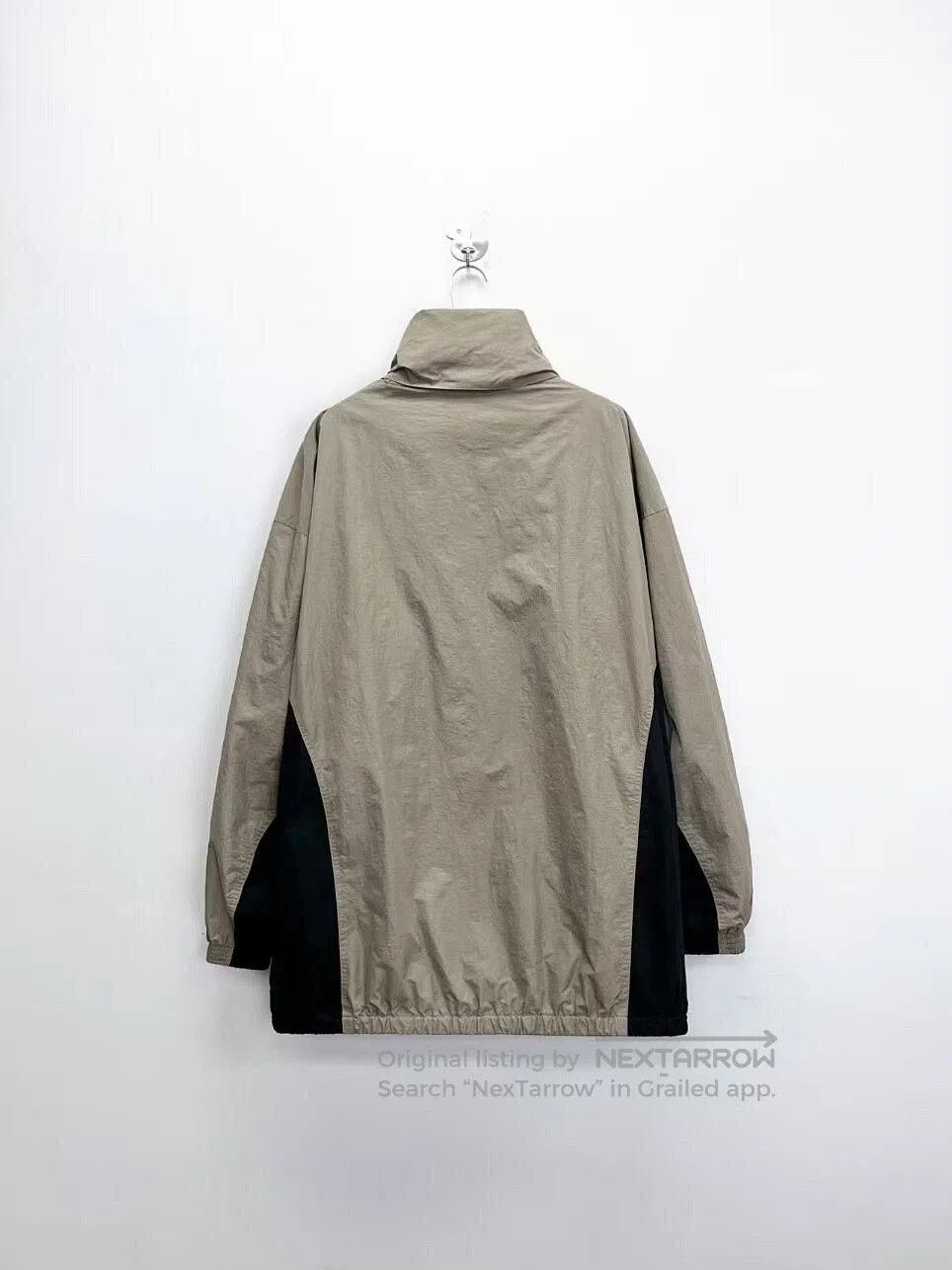 Balenciaga balenciaga beige zip-up jacket with logo. Size US L / EU 52-54 / 3 - 2 Thumbnail