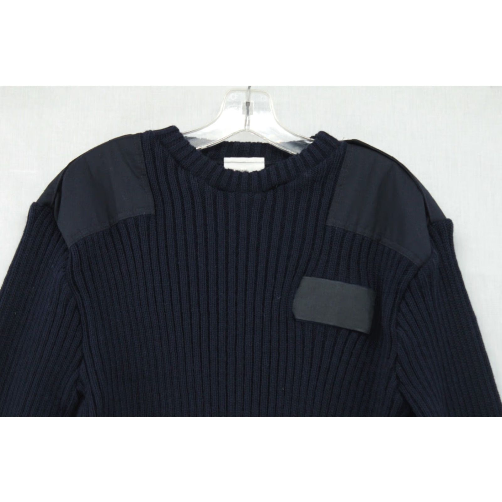 Vintage Brigade Quartermasters Military The Woolly Pully Sweater XL Blue Rib Mens Size US XL / EU 56 / 4 - 2 Thumbnail