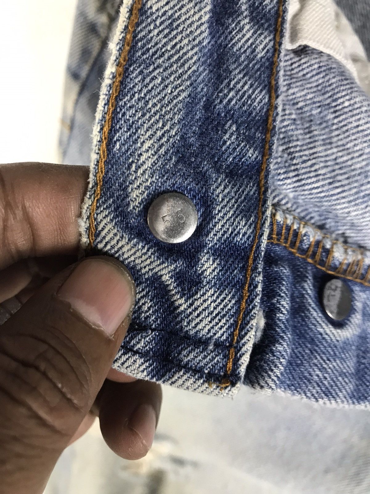 Levi's Thrashed Vintage 80s Levi’s 501 Denim Jeans Made in USA Size US 29 - 9 Thumbnail