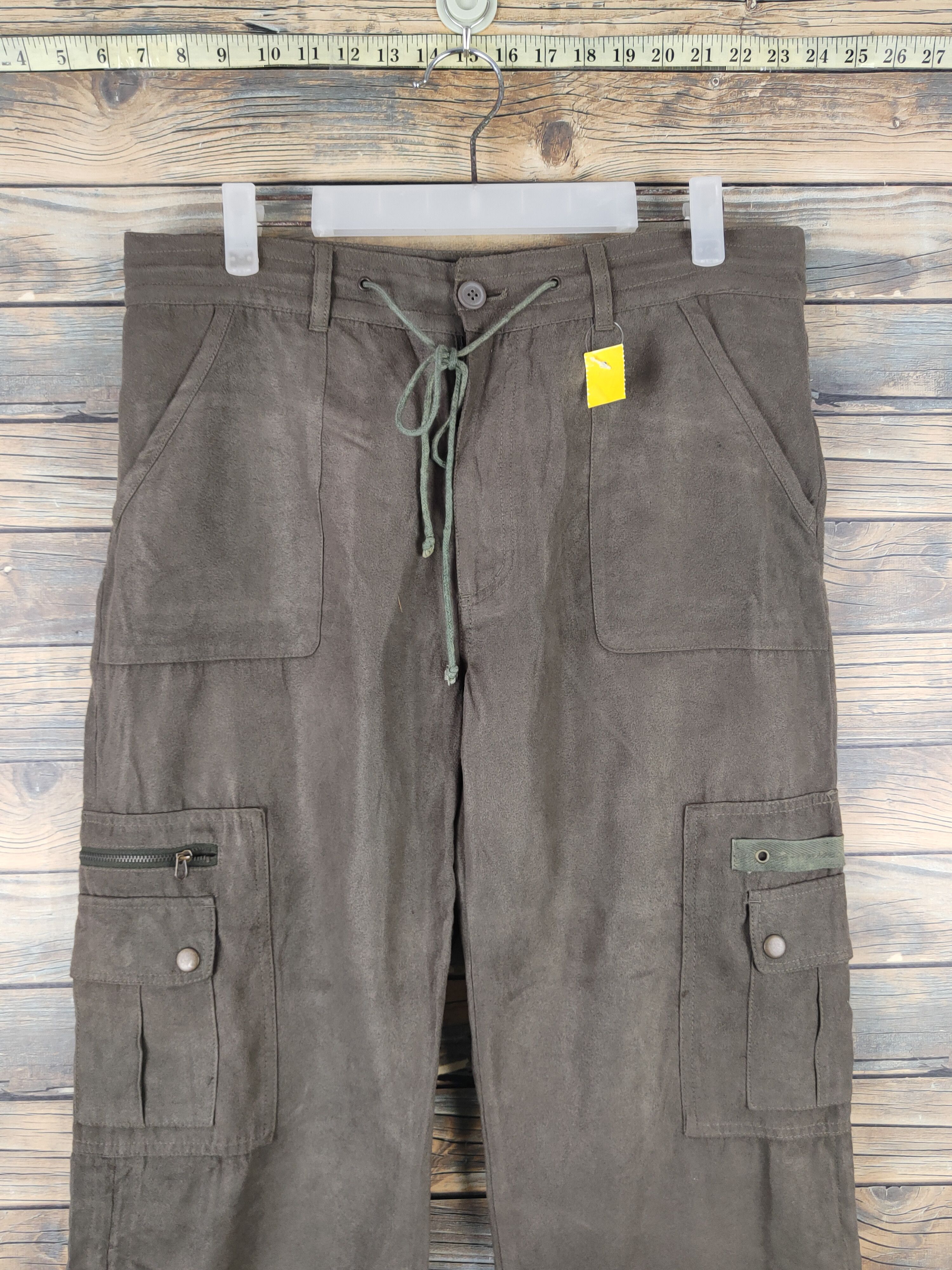 Japanese Brand DL Paleo Brown Multipocket Cargo Pants #2445 Size 31" - 2 Thumbnail