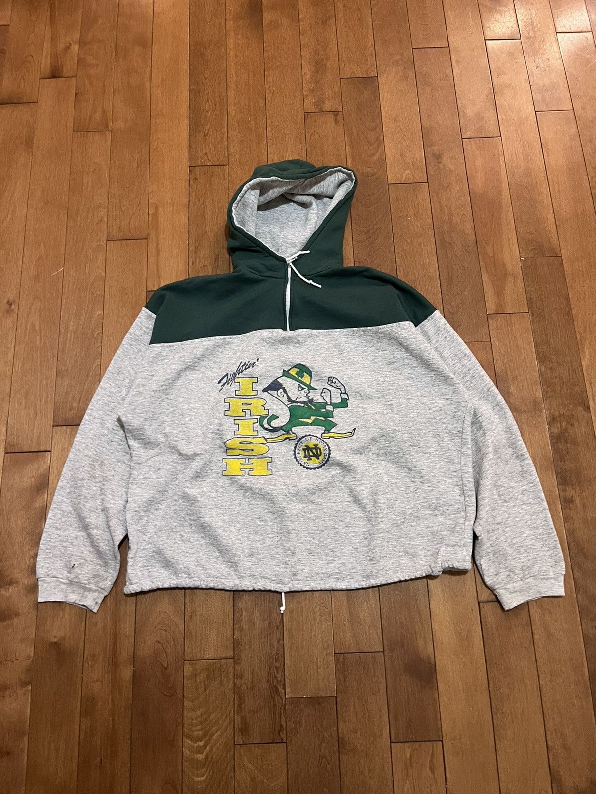 Vintage Vintage 90’s notre dame fighting irish hoodie Size US L / EU 52-54 / 3 - 2 Thumbnail