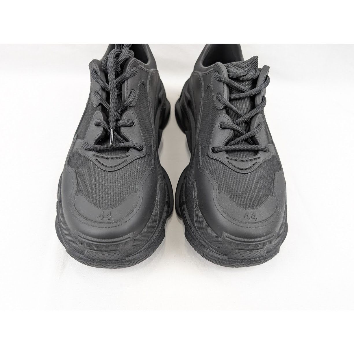 Balenciaga o1rshd1 Molded Triple S Sneakers in Black Size US 11 / EU 44 - 15 Thumbnail