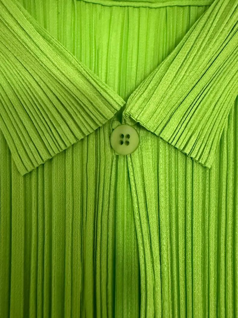 Issey Miyake issey miyake size:3 Green short-sleeved shirt 2505-Nextarr Size XXS / US 00 / IT 34 - 6 Thumbnail