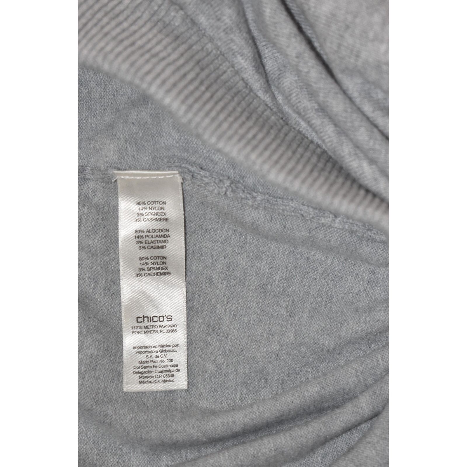 Chicos CHICOS ZENERGY Winter Cotton Cashmere Luxe Ankle Pants Sz 3 Size 39" - 4 Thumbnail