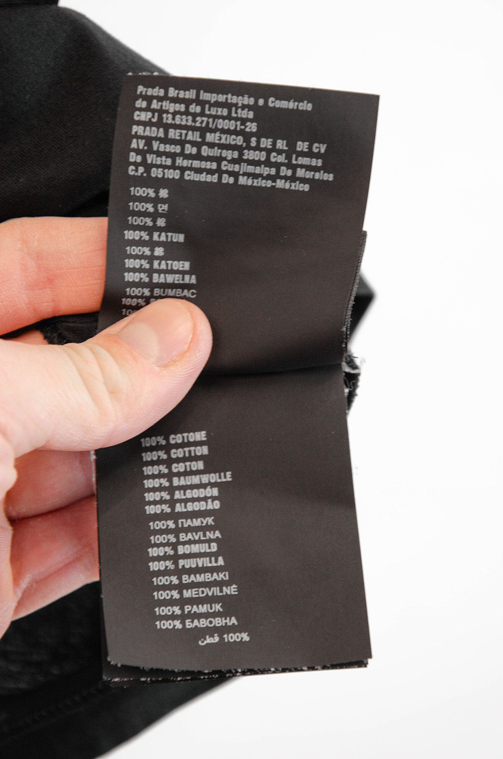 Prada Prada Black Cotton Polo Shirt Size L Size US L / EU 52-54 / 3 - 9 Thumbnail