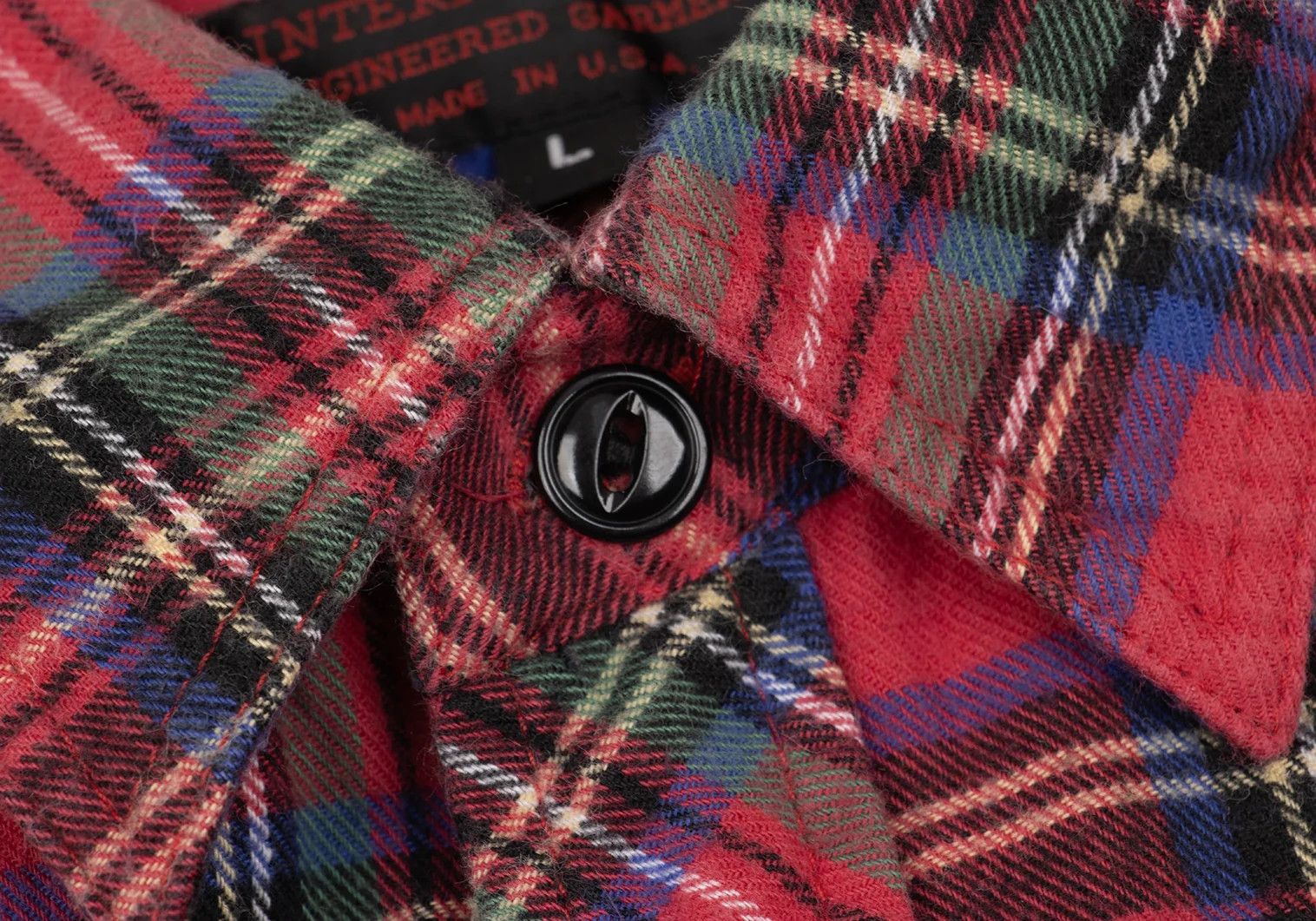 Engineered Garments Tartan Check Flannel Shirt in Red and Blue, Size L Size US L / EU 52-54 / 3 - 5 Thumbnail