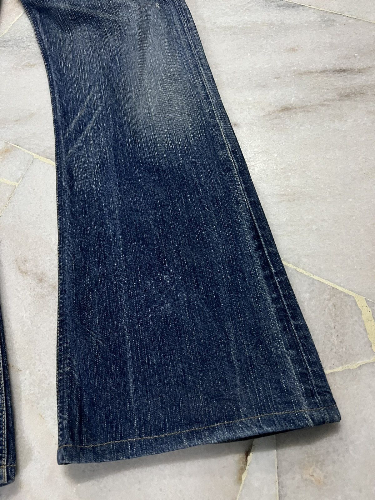 Kapital EDWIN 503 BLUE TRIP MUD WASH BOOTCUT JEANS Size US 32 / EU 48 - 5 Thumbnail