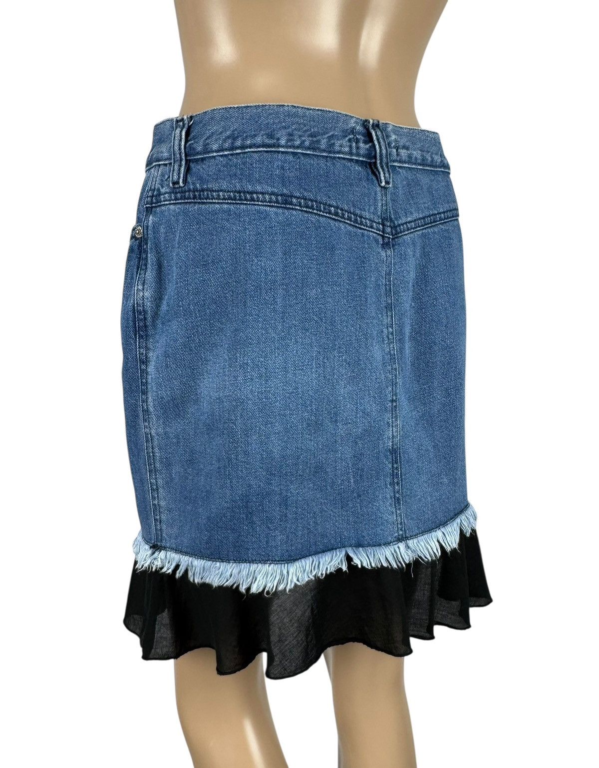 Moschino Moschino Jeans Vintage Mini Denim Skirt size IT44 US10 Size 30" / US 8 / IT 44 - 6 Thumbnail