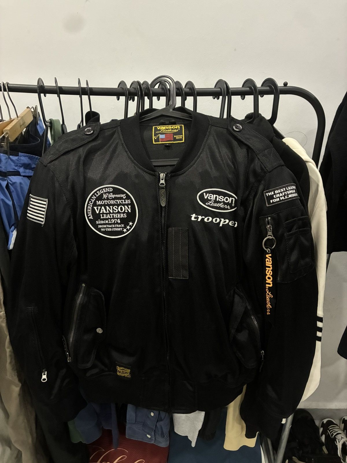 Vanson Leathers Vanson Motorcycle Mesh MA-1 Jacket Size US L / EU 52-54 / 3 - 1 Thumbnail