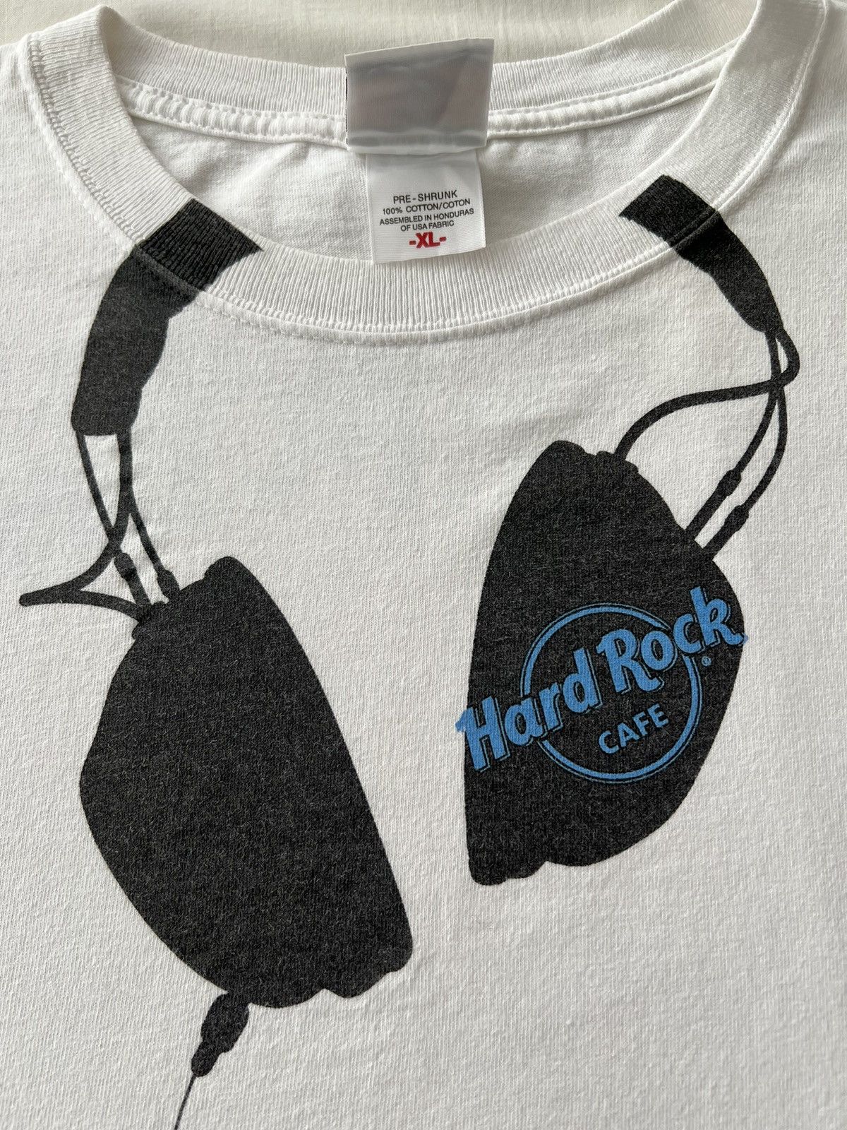 Hard Rock Cafe Vintage 2000s Hard Rock Cafe Headphones Miami Rocks T-shirt Size US XL / EU 56 / 4 - 4 Thumbnail