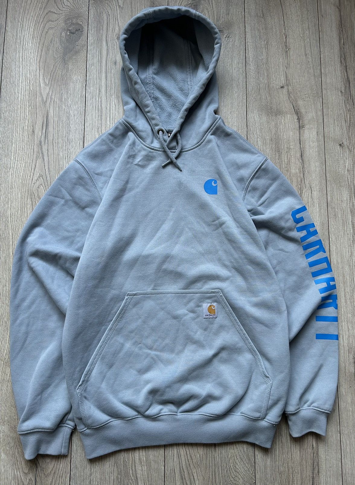 Japanese Brand × Vintage HOODIE CARHARTT BIG LOGO 🔘 STREETWEAR, WORKWEAR STYLE Size US S / EU 44-46 / 1 - 1 Thumbnail