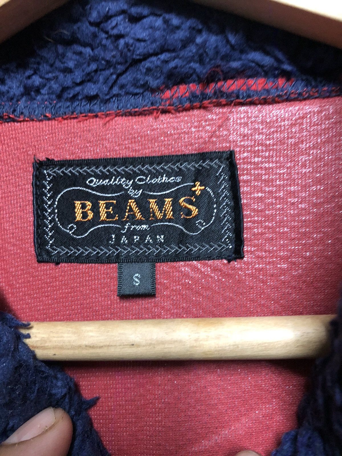 Beams Plus × Japanese Brand × Vintage Vintage 90’s Beams Japan Fleece Button Up Size US M / EU 48-50 / 2 - 5 Thumbnail