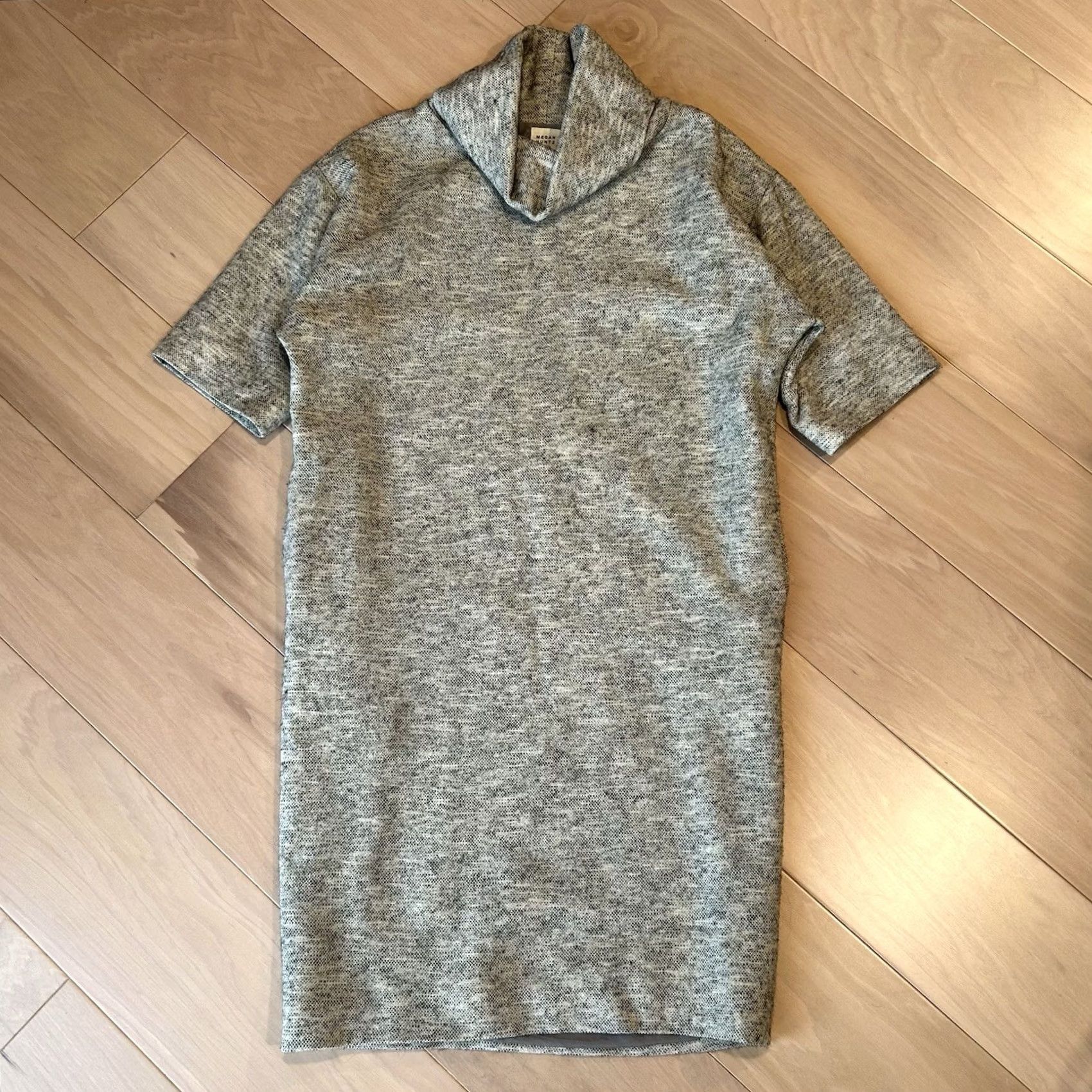 Vintage Megan Huntz Wool Tweed Dress Pullover Pockets Cream Grey Women’s 6 Size M / US 6-8 / IT 42-44 - 2 Thumbnail